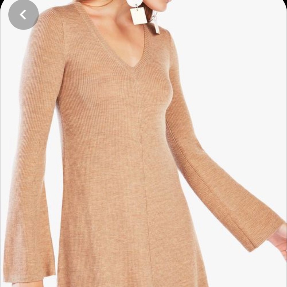 Bcbg Maxazria Wool V Neck Sweater Dress